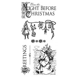 Twas the Night Before Christmas - Cling Stamp 1